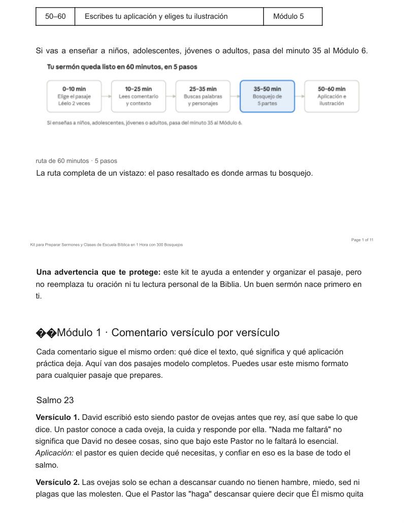 Página interior: Comentario versículo por versículo